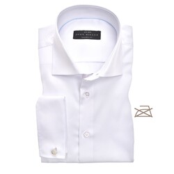 John Miller Tailored French Cuff Non Iron Overhemd Wit