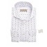 John Miller Tailored Medallion Grid Overhemd Wit