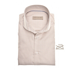 John Miller The Miller Gingham Shirt Overhemd Licht Bruin