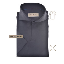 John Miller The Miller Short Sleeve Hyperstretch Poloshirt Donker Blauw