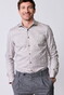 John Miller Uni Color Cotton Non-Iron Wide-Spread Collar Overhemd Midden Bruin