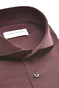 John Miller Uni Color Wide-Spread Collar Cotton Jersey Overhemd Donker Rood