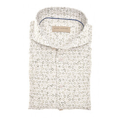 John Miller Vintage Duo-Tone Linen Blend Overhemd Licht Groen