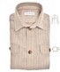 John Miller Wool Blend Striped Overshirt Light Brown