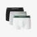 Lacoste 3-Pack Cotton Stretch Trunk Ondermode Black-White-Silver