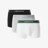 Lacoste 3-Pack Cotton Stretch Trunk Ondermode Black-White-Silver