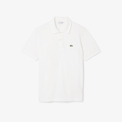 Lacoste Classic Crocodile Caiman Ultralight Piqué Polo Wit
