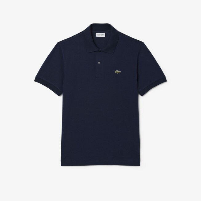 Lacoste Classic Crocodile Caiman Ultralight Piqué Poloshirt Navy