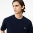 Lacoste Crew Neck Classic Fit Cotton Jersey Croc Emblem T-Shirt Dark Evening Blue