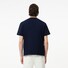 Lacoste Crew Neck Classic Fit Cotton Jersey Croc Emblem T-Shirt Dark Evening Blue