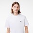 Lacoste Crew Neck Classic Fit Cotton Jersey Croc Emblem T-Shirt White