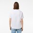 Lacoste Crew Neck Classic Fit Cotton Jersey Croc Emblem T-Shirt White