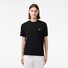 Lacoste Crew Neck Classic Fit Cotton Jersey Croc Emblem T-Shirt Zwart