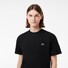 Lacoste Crew Neck Classic Fit Cotton Jersey Croc Emblem T-Shirt Zwart