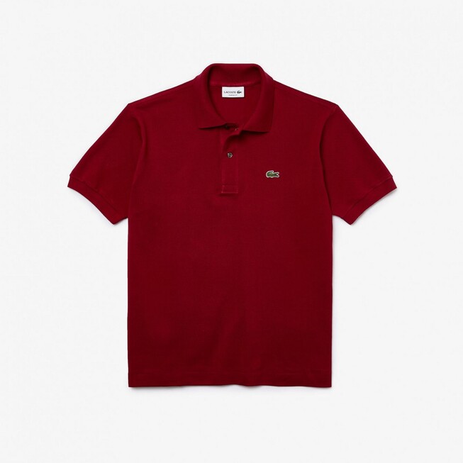 Lacoste Crocodile Caiman Polo Bordeaux Red
