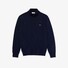 Lacoste High Neck Zip Cardigan Vest Navy Blue