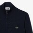 Lacoste High Neck Zip Cardigan Vest Navy Blue
