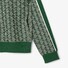 Lacoste Paris Jacquard Fantasy Pattern Cardigan Green-Sinople