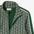 Lacoste Paris Jacquard Fantasy Pattern Cardigan Green-Sinople