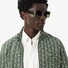 Lacoste Paris Jacquard Fantasy Pattern Cardigan Green-Sinople