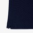 Lacoste Paris Stretch Cotton Piqué Hidden Button Placket Long Sleeve Polo Navy