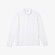 Lacoste Paris Stretch Cotton Piqué Hidden Button Placket Long Sleeve Polo Wit