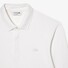 Lacoste Paris Stretch Cotton Piqué Hidden Button Placket Long Sleeve Polo Wit