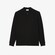 Lacoste Paris Stretch Cotton Piqué Hidden Button Placket Long Sleeve Polo Zwart