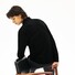 Lacoste Paris Stretch Cotton Piqué Hidden Button Placket Long Sleeve Polo Zwart