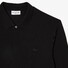 Lacoste Paris Stretch Cotton Piqué Hidden Button Placket Long Sleeve Polo Zwart