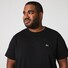 Lacoste Premium Fine Pima Cotton Jersey Crew Neck Croc Emblem T-Shirt Black