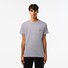 Lacoste Premium Fine Pima Cotton Jersey Crew Neck Croc Emblem T-Shirt Silver Chine