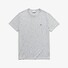 Lacoste Premium Fine Pima Cotton Jersey Crew Neck Croc Emblem T-Shirt Silver Chine