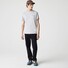 Lacoste Premium Fine Pima Cotton Jersey Crew Neck Croc Emblem T-Shirt Silver Chine