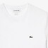 Lacoste Premium Fine Pima Cotton Jersey Crew Neck Croc Emblem T-Shirt White