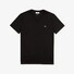Lacoste Premium Lightweight Pima Cotton Jersey Ribbed V-Neck T-Shirt Black