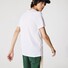 Lacoste Premium Lightweight Pima Cotton Jersey Ribbed V-Neck T-Shirt Wit