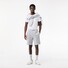 Lacoste Short Jogger Fleece Uni Color Drawstring Waistband Joggingbroek Silver Chine