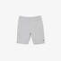 Lacoste Short Jogger Fleece Uni Color Drawstring Waistband Joggingbroek Silver Chine