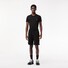 Lacoste Short Jogger Fleece Uni Color Drawstring Waistband Joggingbroek Zwart