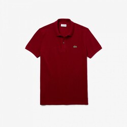 Lacoste Slim-Fit Piqué Polo Bordeaux Red