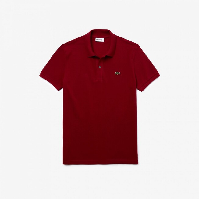 Lacoste Slim-Fit Piqué Polo Bordeaux Red