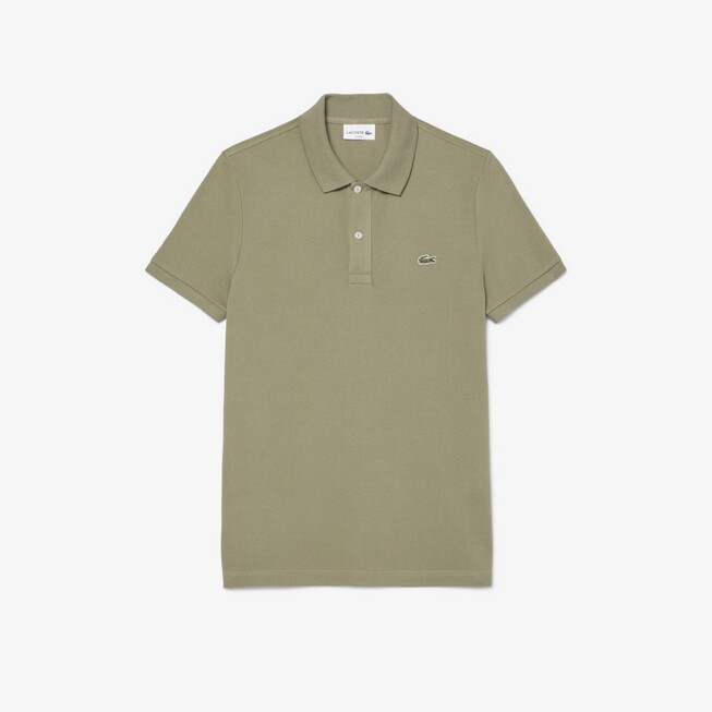Lacoste Slim-Fit Piqué Polo Khaki