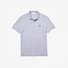 Lacoste Smart Paris Stretch Cotton Piqué Hidden Button Placket Polo Silver Chine