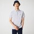 Lacoste Smart Paris Stretch Cotton Piqué Hidden Button Placket Polo Silver Chine