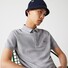 Lacoste Smart Paris Stretch Cotton Piqué Hidden Button Placket Polo Silver Chine