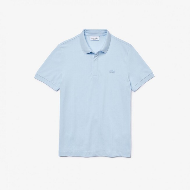Lacoste Smart Paris Stretch Cotton Piqué Hidden Button Placket Poloshirt Rill