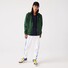 Lacoste Sweat Zipper Hoodie Organic Brushed Cotton Blend Fleece Cardigan Green