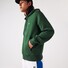 Lacoste Sweat Zipper Hoodie Organic Brushed Cotton Blend Fleece Cardigan Green