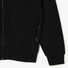 Lacoste Sweat Zipper Organic Brushed Cotton Blend Fleece Uni Color Cardigan Black